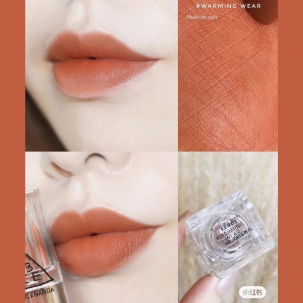 3CE Soft Matte Lipstick Clear Layer Edition Warming Wear